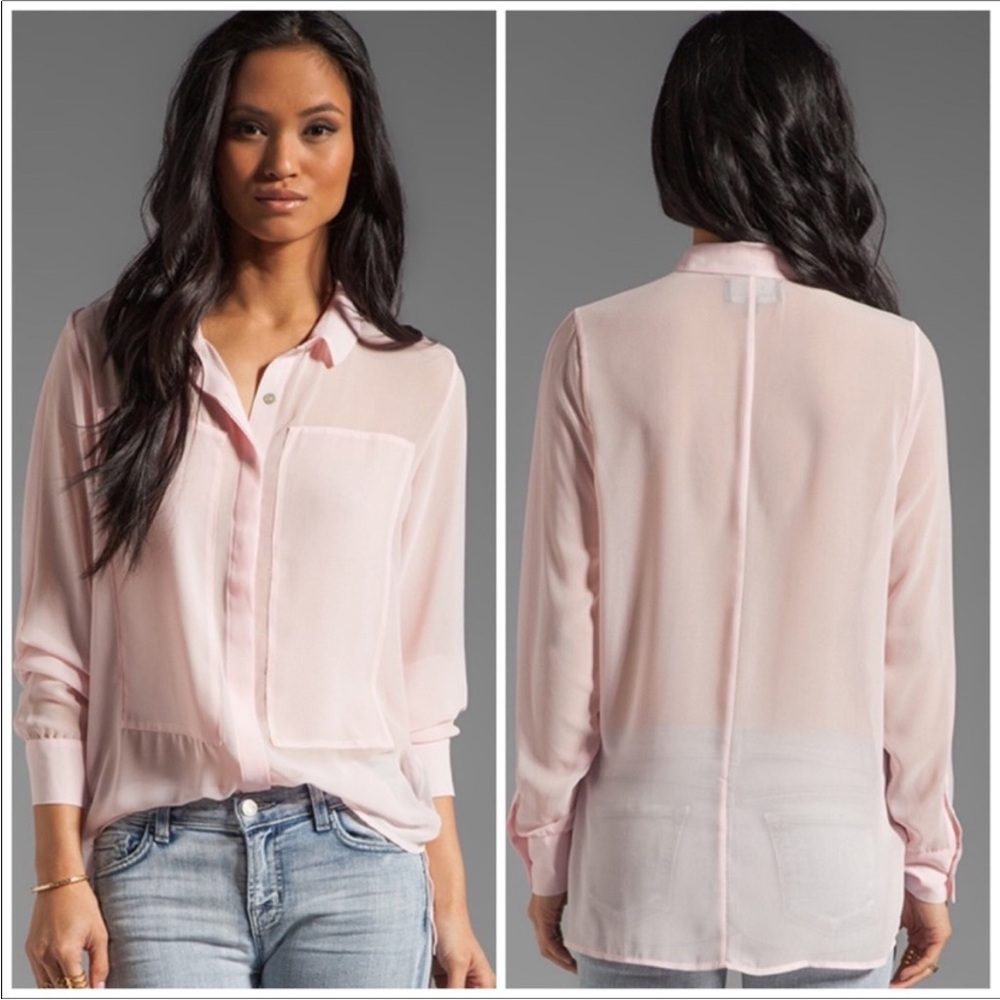 PJK Patterson J. Kincaid Nova Hi Lo Blouse XS. EUC